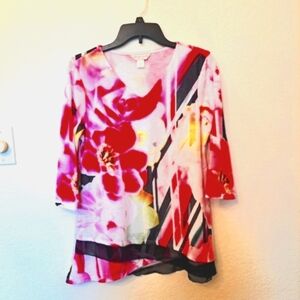 WOMEN'S 3/4 SLEEVE TOP SIZE PM CHRISTOPHER BANKS NWOT